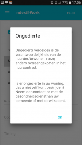 Huurincidenten opvolgen in Index@Work